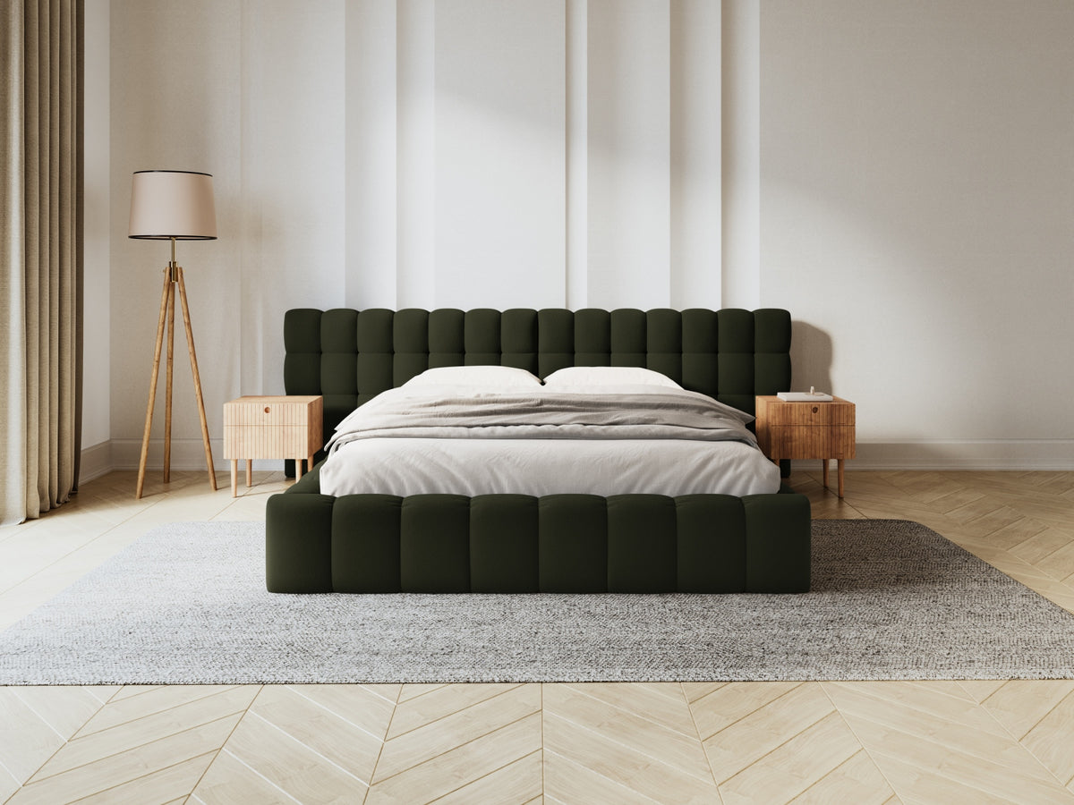 Letto contenitore con testiera doppia, "Mamaia", 230x350x100