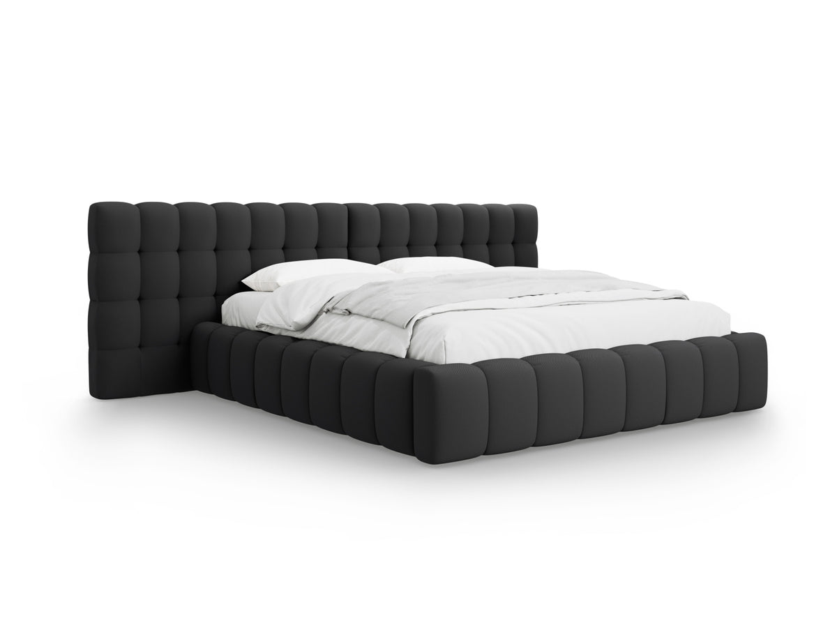 Letto contenitore con testiera doppia, "Mamaia", 230x200x100