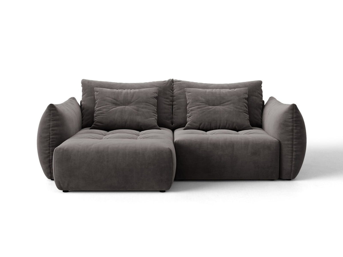 Divano Letto Angolare Componibile con Contenitore Bloom, 3 Posti, 152x250x87