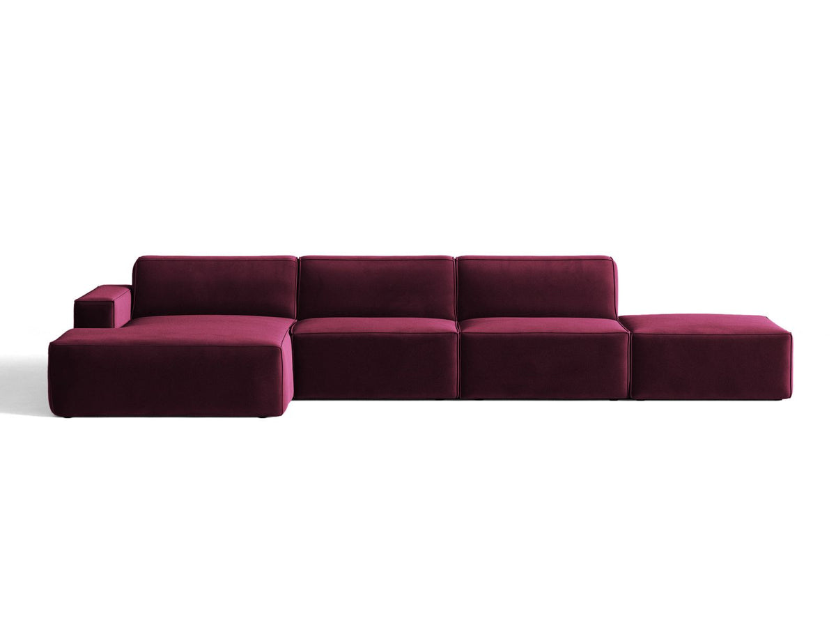 Divano Angolare Componibile Jodie, 5 Posti, 162x341x77