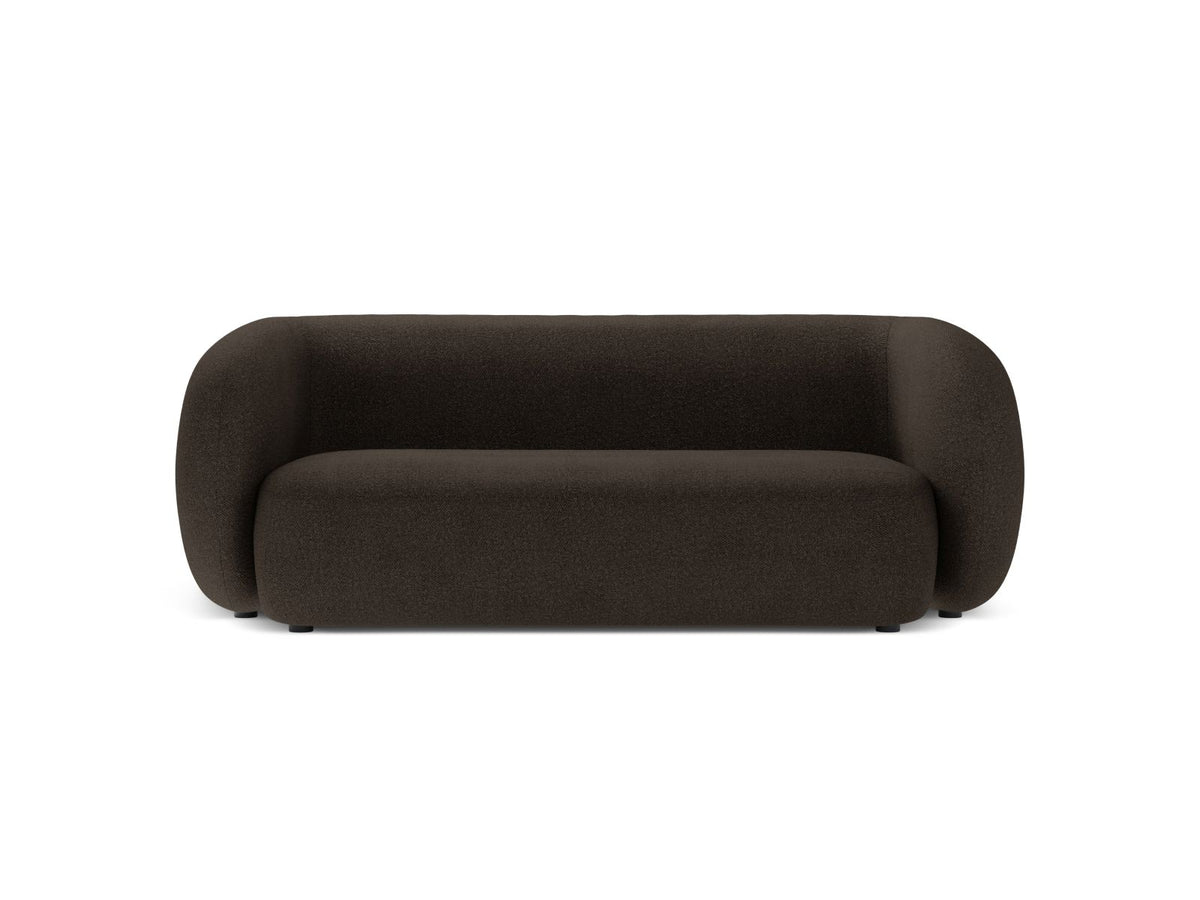 Divano Modulare in Bouclé, "Kate", 2 Posti, 183x99x76 - Marrone