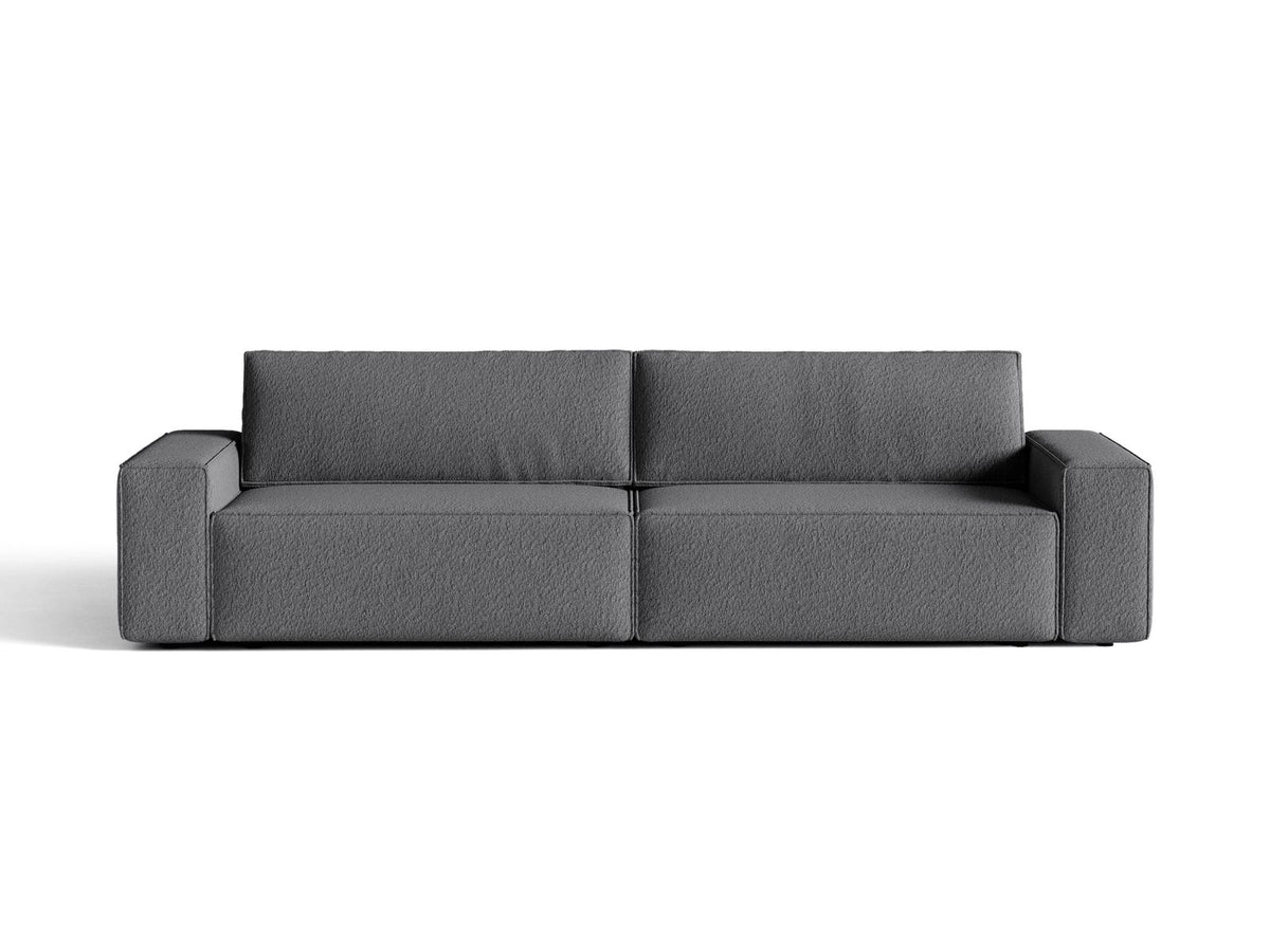Divano Letto con Contenitore Jodie, 3 Posti, 107x247x86