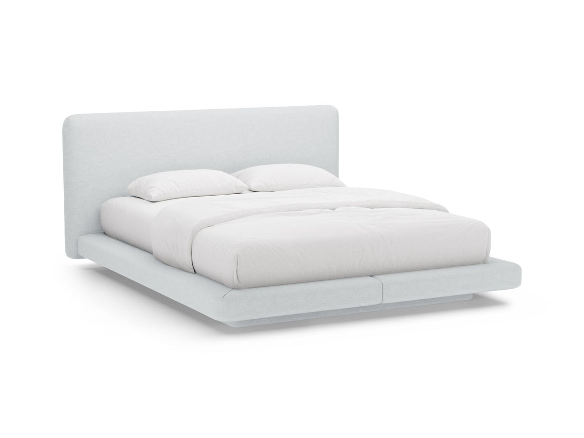 Letto con Testata, "Linea", 225x244x98 - Grigio Chiaro