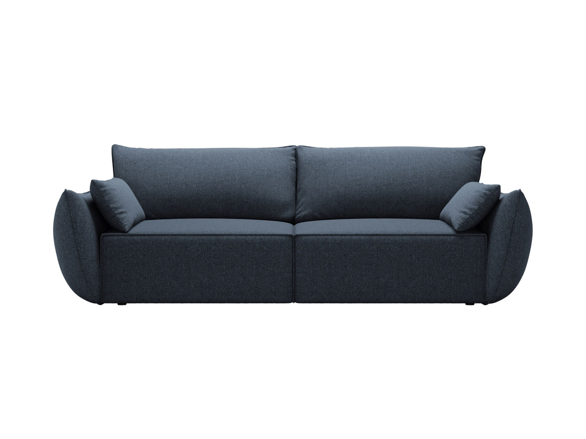 Divano Letto con Contenitore, "Kaelle", 3 Posti, 244x97x91 - Blu Royal