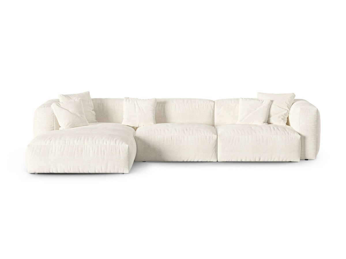 Divano Angolare Componibile XL Martina Seduta Profonda, 3 Posti, 176x330x75