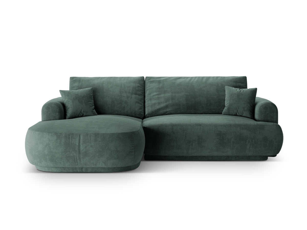 Divano Letto Angolare Componibile con Contenitore Ella, 5 Posti, 174x271x88