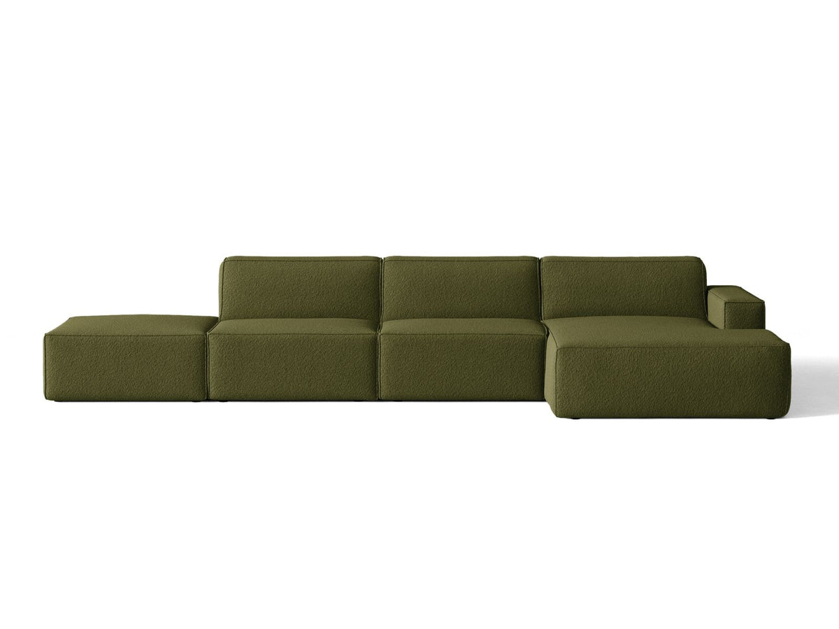 Divano Angolare Componibile Jodie, 5 Posti, 162x341x77