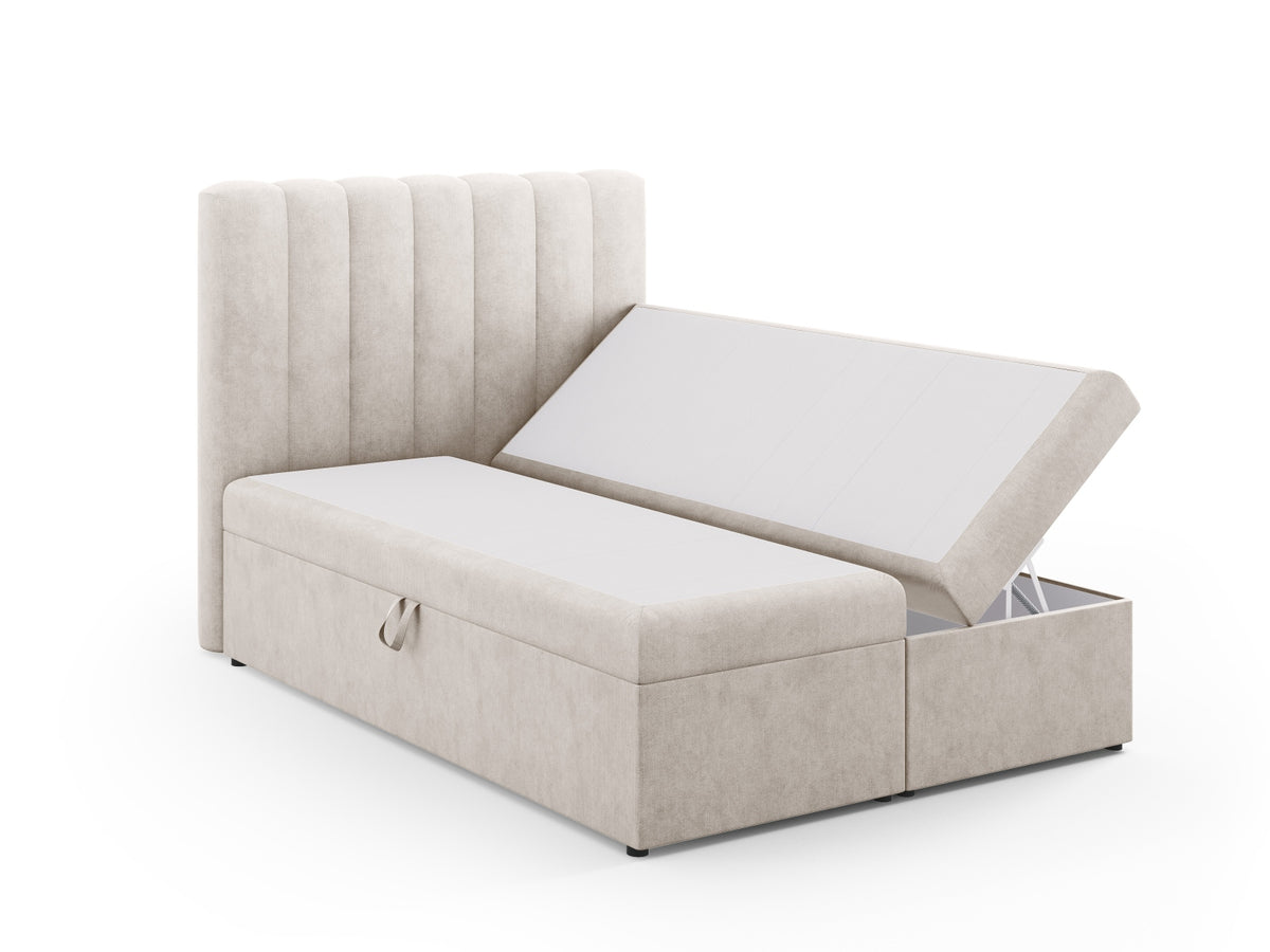Letto: testiera + molle/materasso + coprimaterasso, "Kelp", 210x140x125