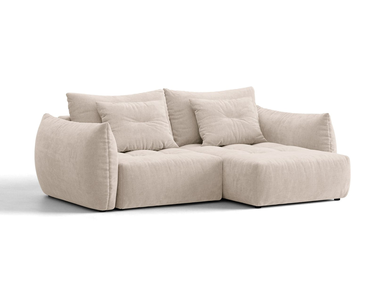Divano Letto Angolare Componibile con Contenitore Bloom, 3 Posti, 152x250x87