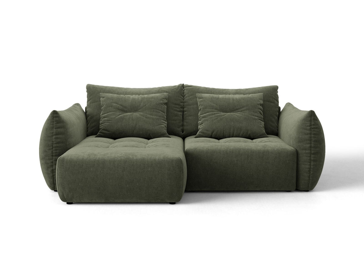 Divano Letto Angolare Componibile con Contenitore Bloom, 3 Posti, 152x250x87