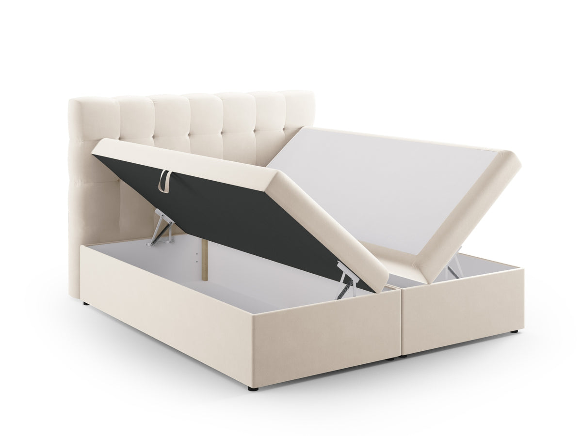 Letto: testiera + molle/materasso + coprimaterasso, "Mamaia", 210x140x125