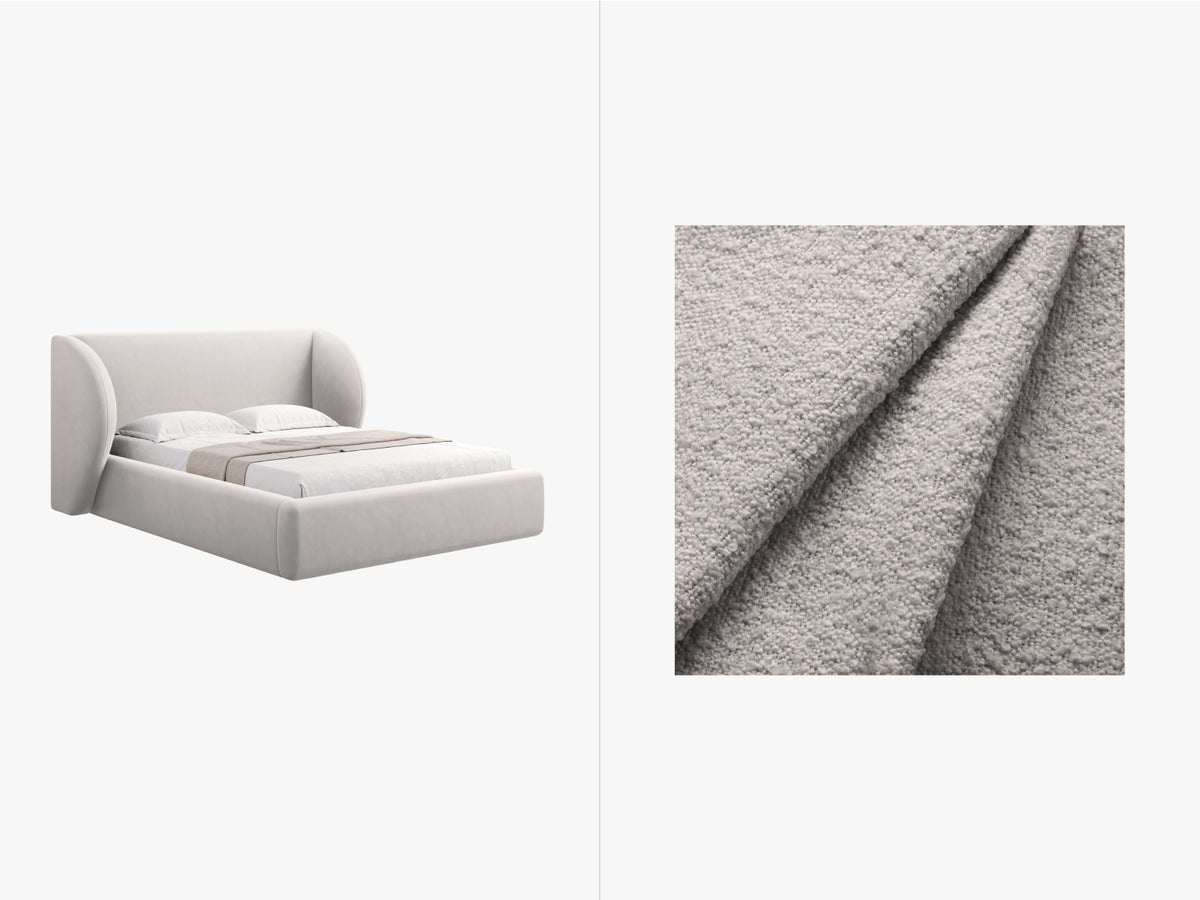 Letto Contenitore con Testata Miley - Bianco 160x200