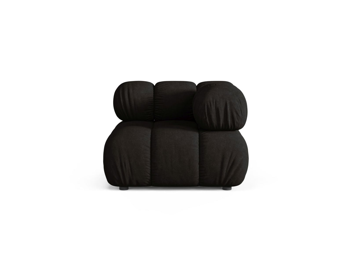 Modulo Angolare, "Bellis", 1 Posto, 94x94x70 - Nero