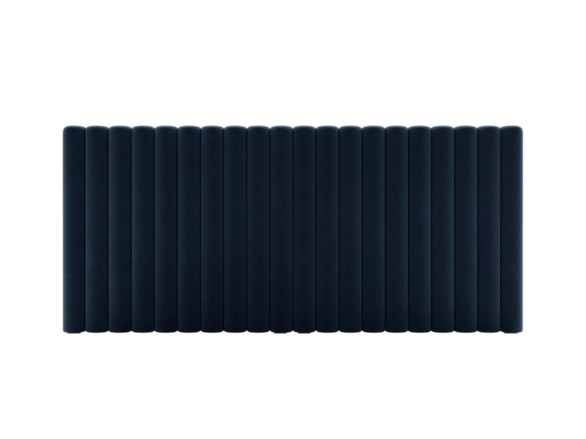 Testata in Velluto, "Mistero", 200x13x95 - Blu Scuro
