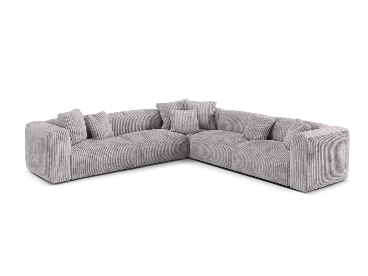 Divano Angolare Simmetrico Componibile XL Martina, 5 Posti, 316x316x75