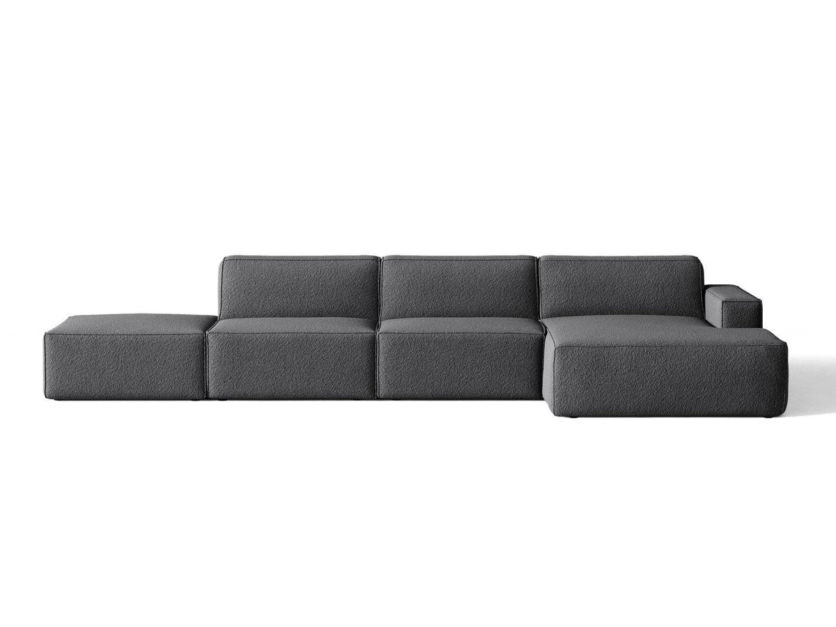 Divano Angolare Componibile Jodie, 5 Posti, 162x341x77