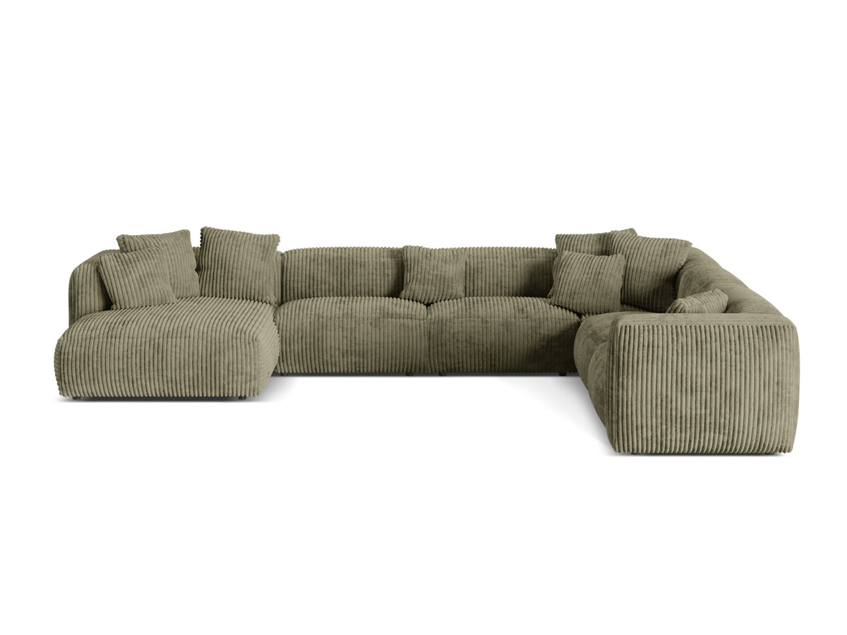 Divano Angolare Componibile XL Martina, 6 Posti, 316x406x75