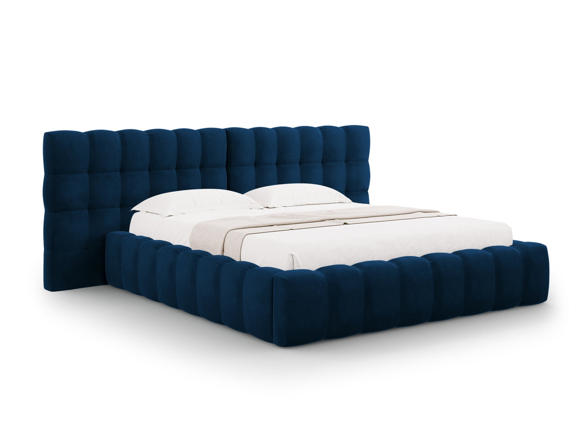 Letto contenitore con testiera doppia, "Mamaia", 230x200x100