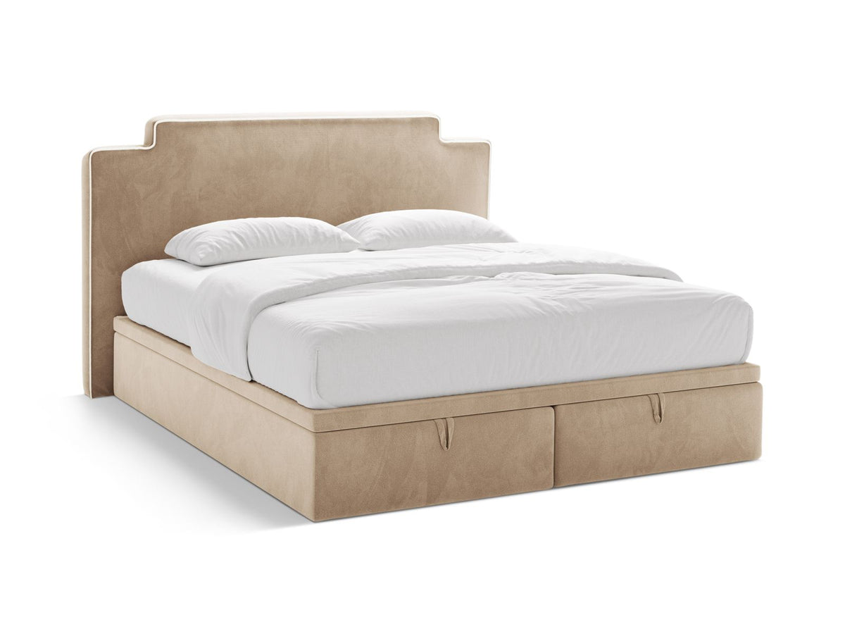 Letto Boxspring con Testata, Materasso e Topper Princess