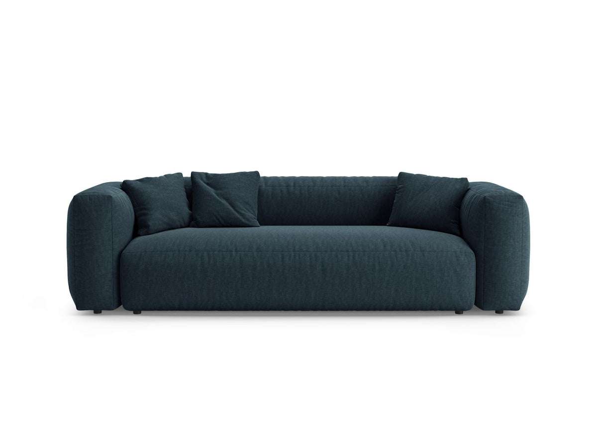 Divano con Funzione Letto, "Martina", 3 Posti, 264x106x75 - Blu Jeans