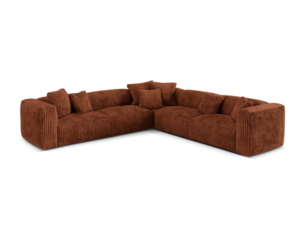Divano Angolare Simmetrico Componibile XL Martina, 5 Posti, 316x316x75