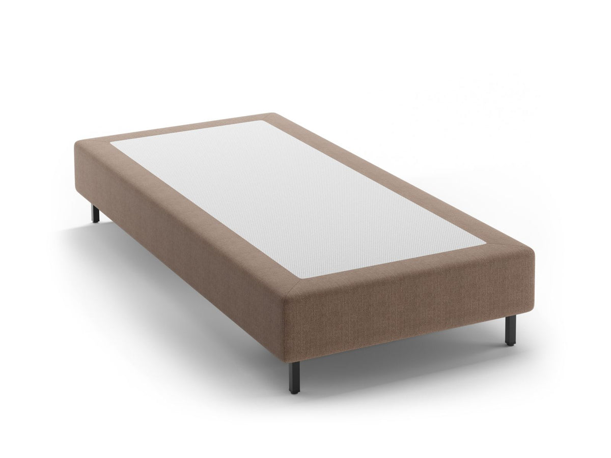 Base Letto Whale Gambe metallo nero - Marrone Chiaro 100x200