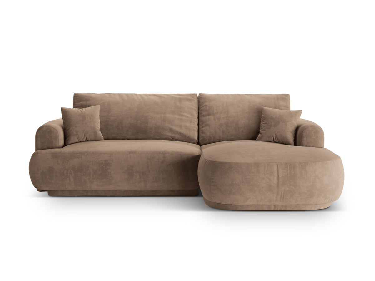 Divano Letto Angolare Componibile con Contenitore Ella, 5 Posti, 174x271x88