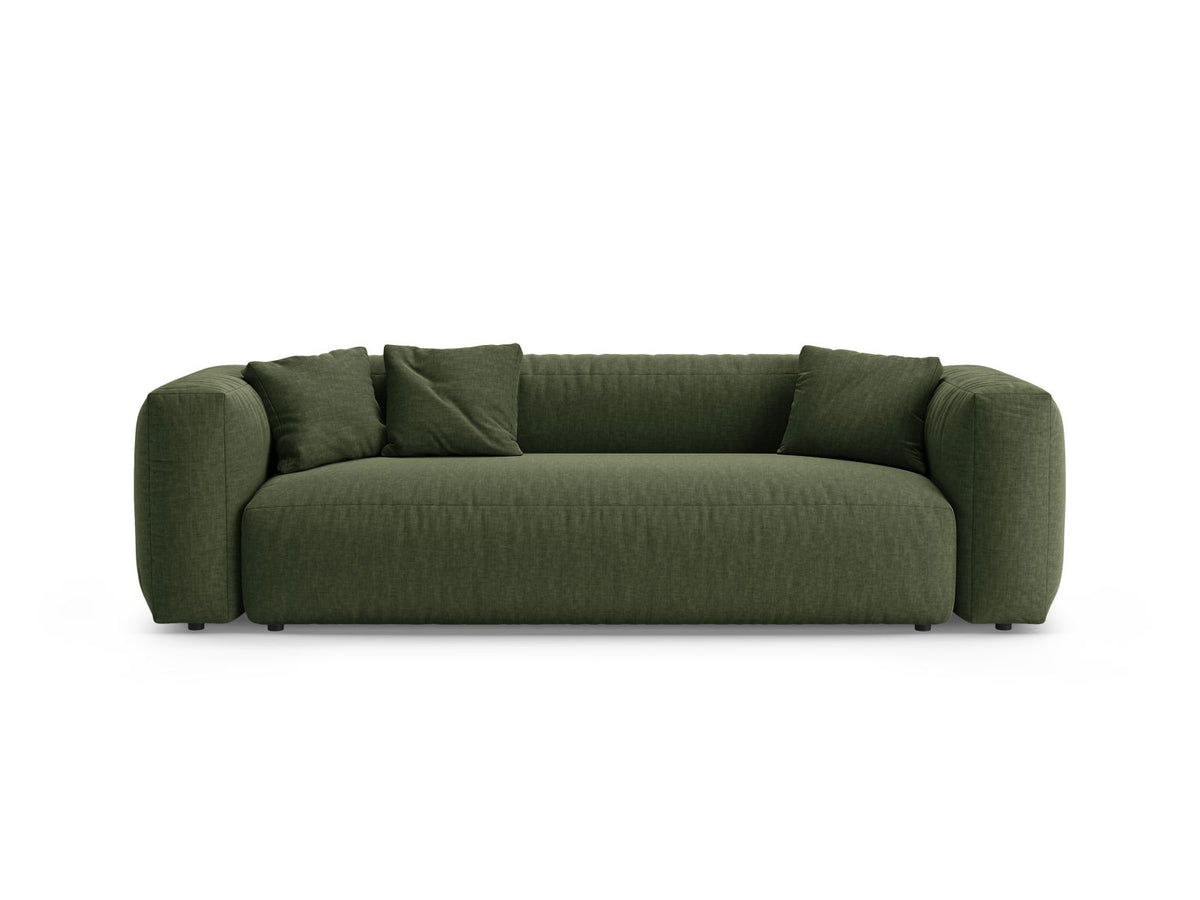 Divano con Funzione Letto, "Martina", 3 Posti, 264x106x75 - Verde