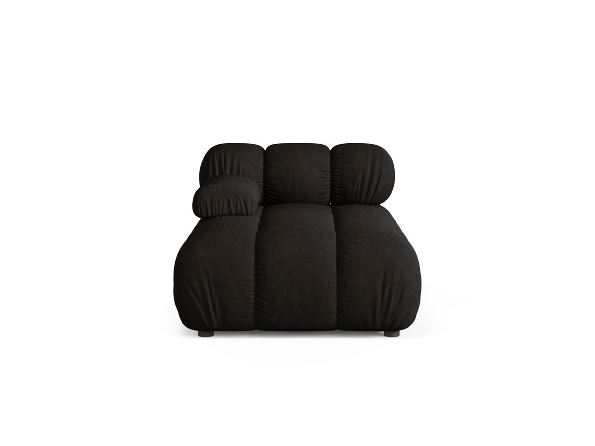Chaise Longue Sinistra, "Bellis", 1 Posto, 155x94x70 - Nero
