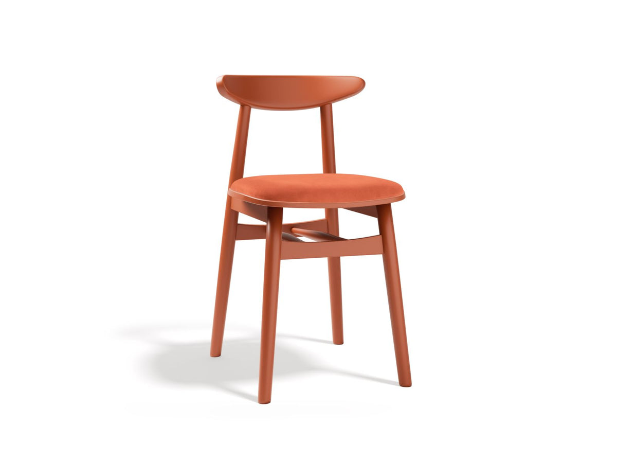 Sedia, "Bony", 1 Posto, 42x47x80 - Corallo