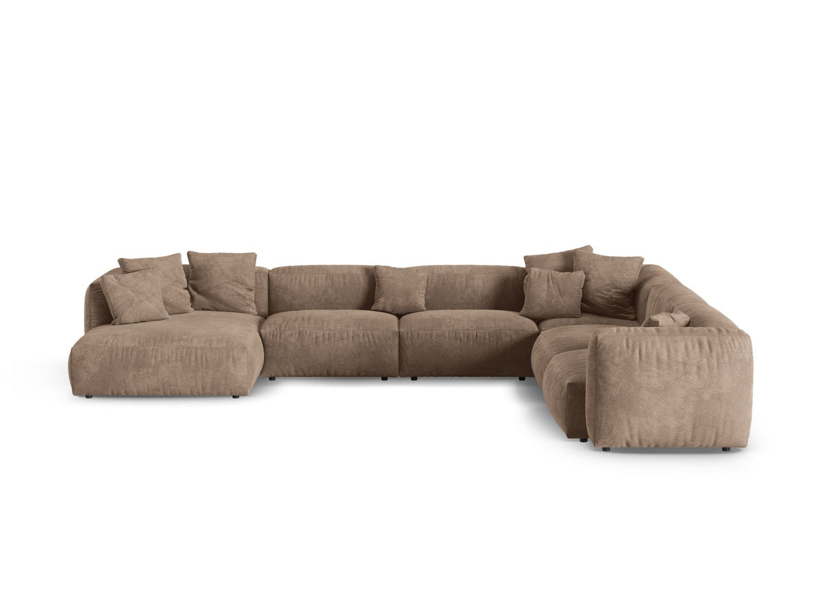 Divano Angolare Componibile XL Martina, 6 Posti, 330x420x75