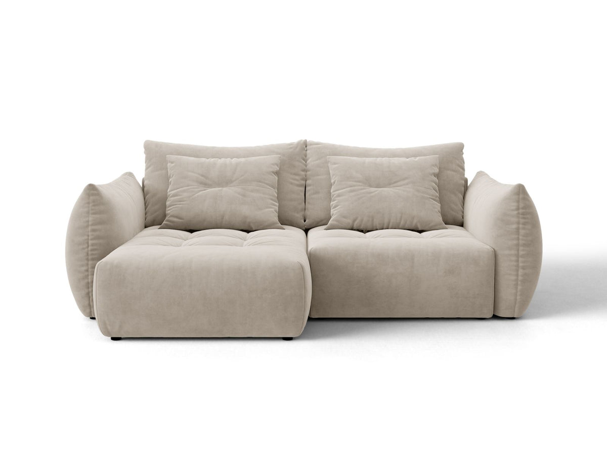 Divano Letto Angolare Componibile con Contenitore Bloom, 3 Posti, 152x250x87