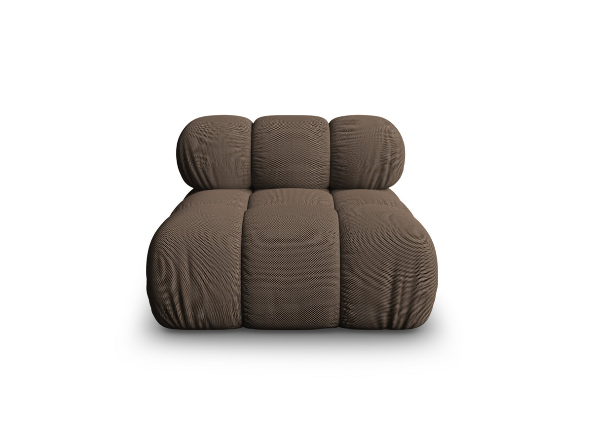 Modulo senza Braccioli, "Bellis", 1 Posto, 94x94x70 - Marrone
