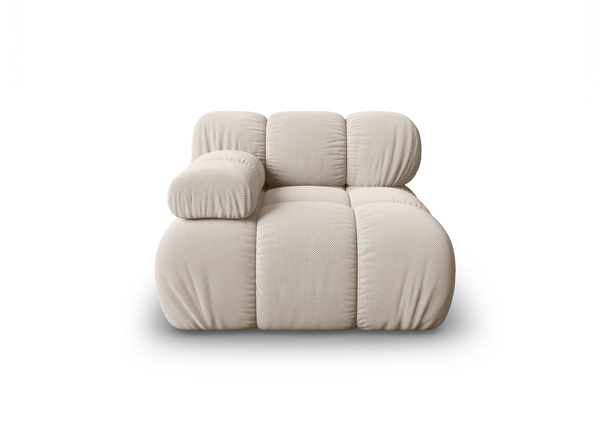 Modulo Sinistro, "Bellis", 1 Posto, 94x94x70 - Beige Chiaro