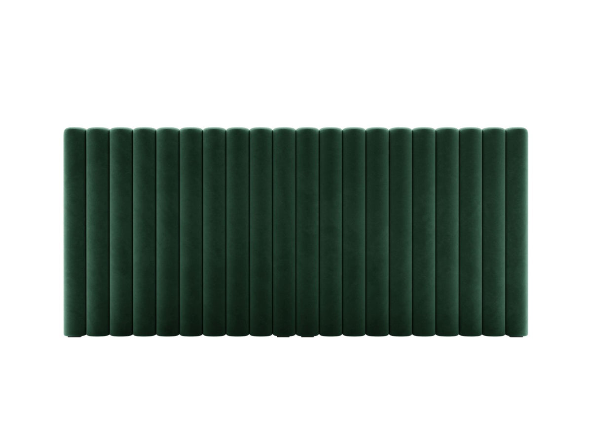 Testata in Velluto, "Mistero", 200x13x95 - Verde
