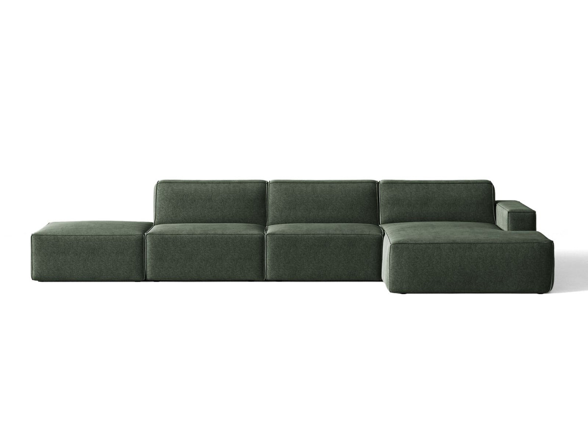 Divano Angolare Componibile Jodie, 5 Posti, 162x341x77