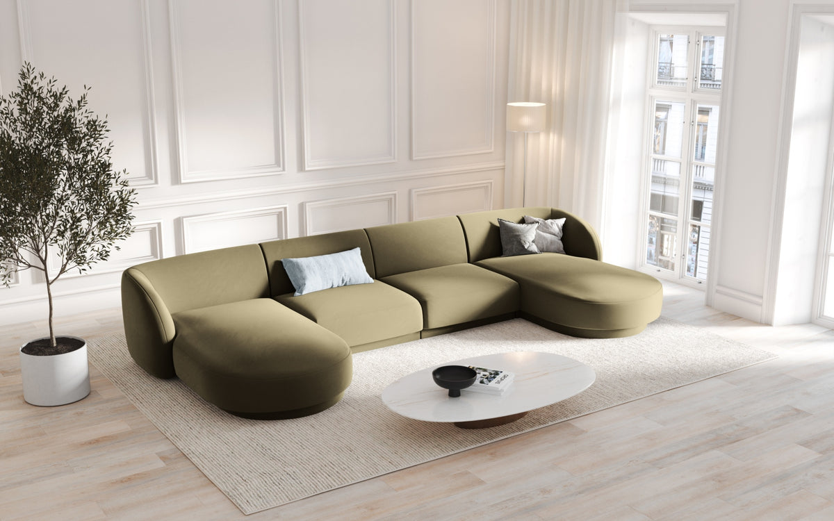 Divano panoramico, "Miley", 5 Posti, 330x156x70