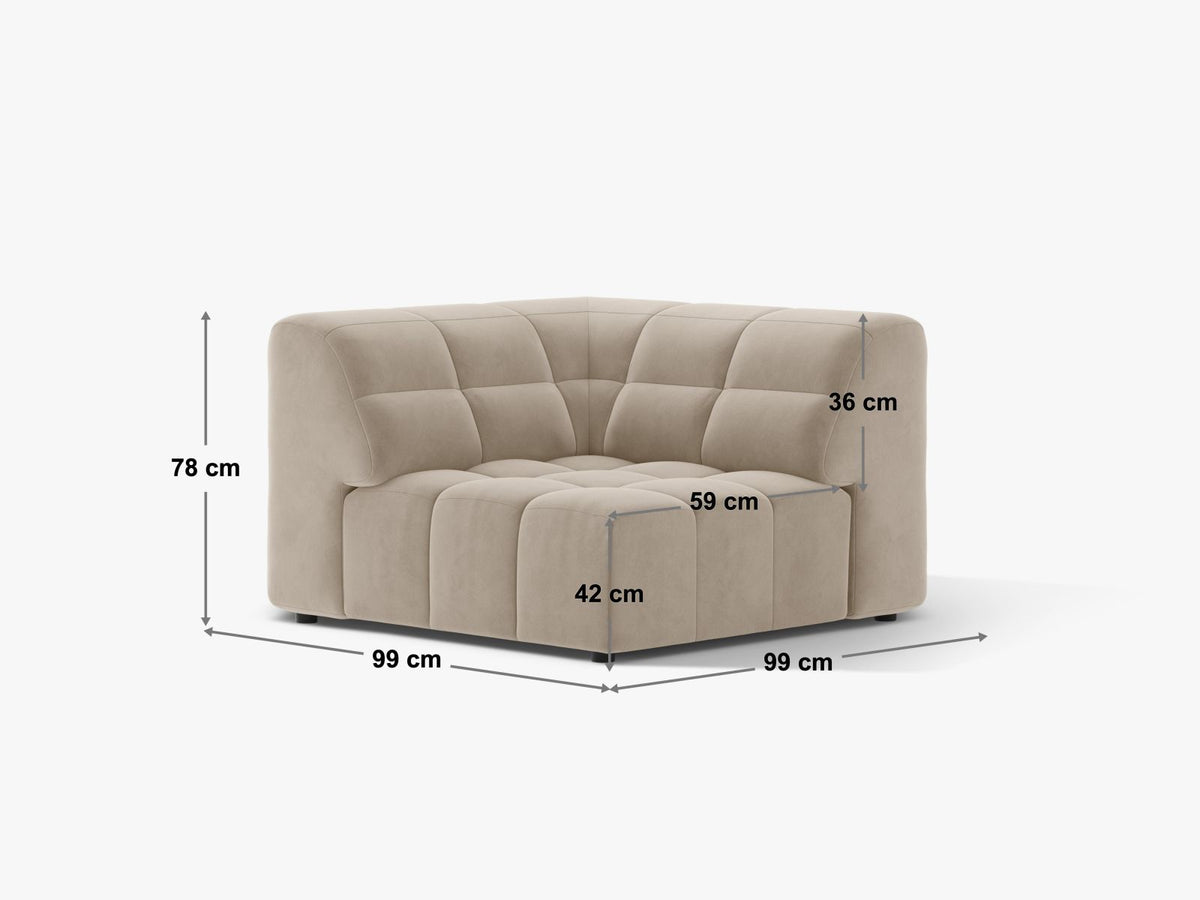 Modulo Angolare Jennifer, 1 Posto, 99x99x78