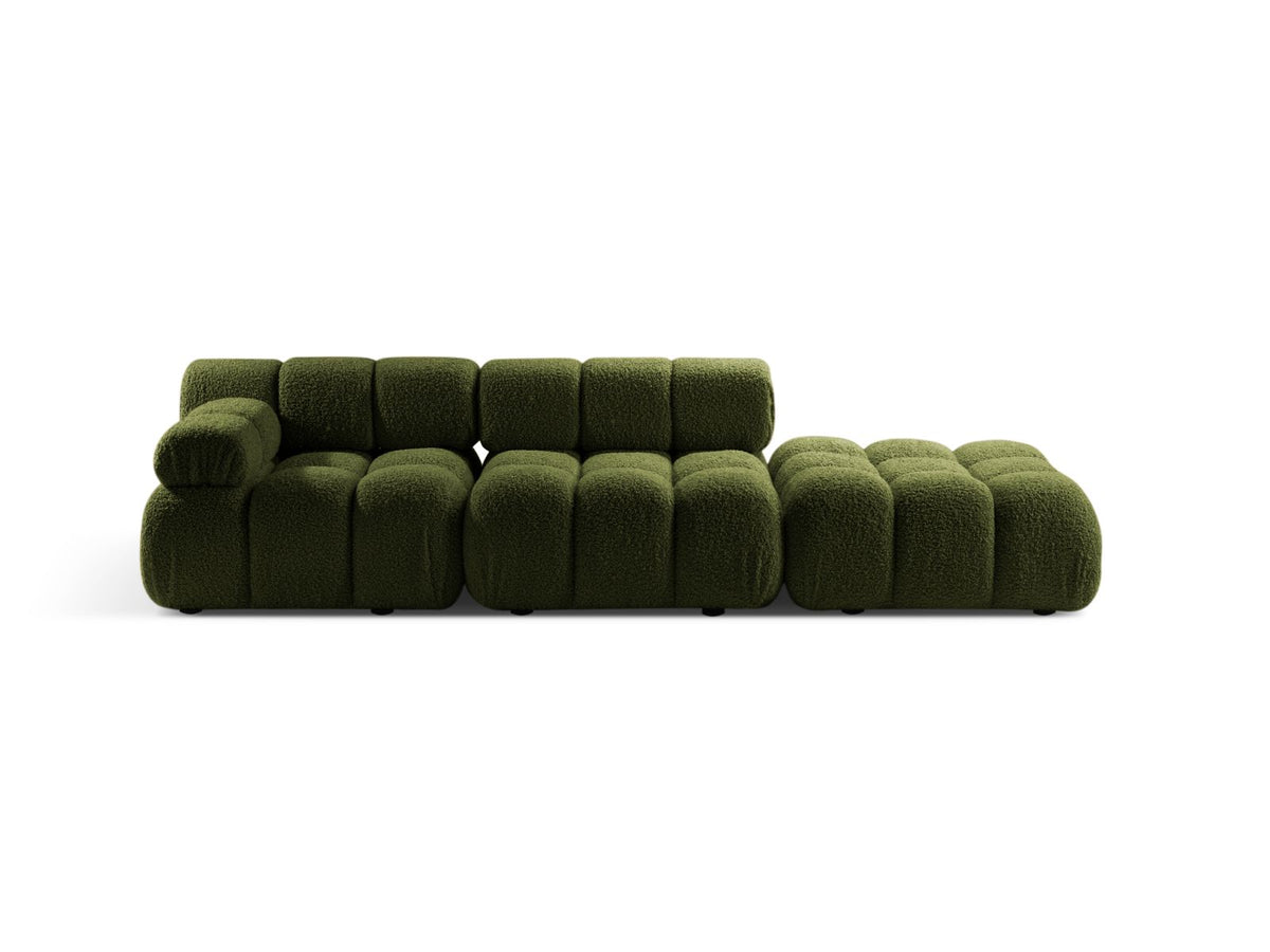 Divano Modulare Destro, "Bellis", 4 Posti, 282x94x70 - Verde