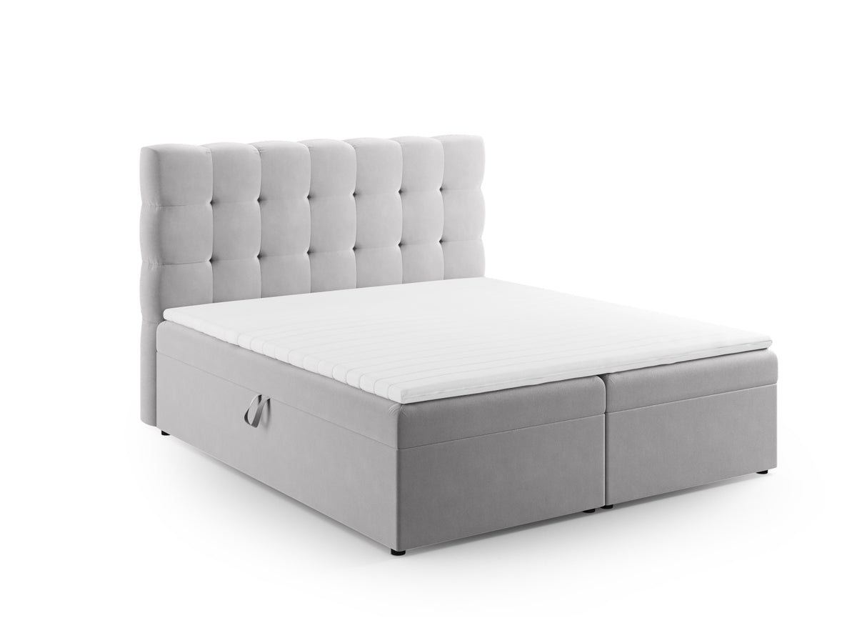Letto: testiera + molle/materasso + coprimaterasso, "Mamaia", 210x160x125