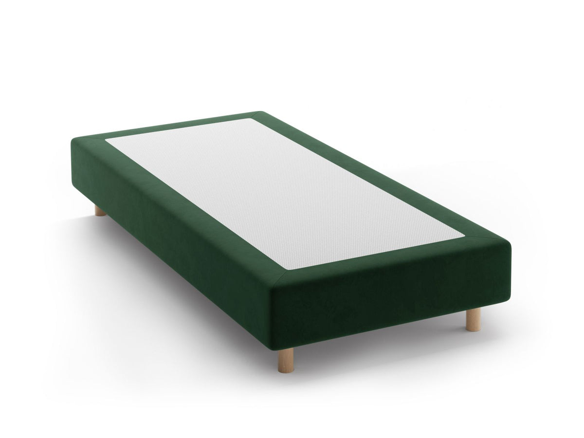 Base Letto Whale Gambe legno di faggio naturale - Verde 100x200