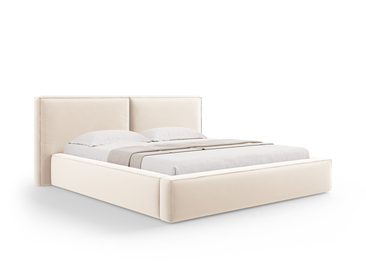 Letto contenitore con testiera doppia, "Jodie", 228x234x97,5