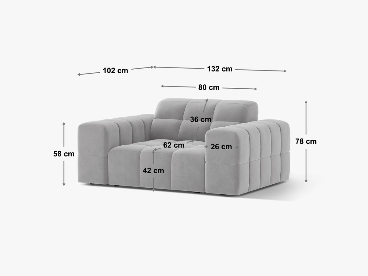 Poltrona Jennifer, 1 Posto, 102x132x78