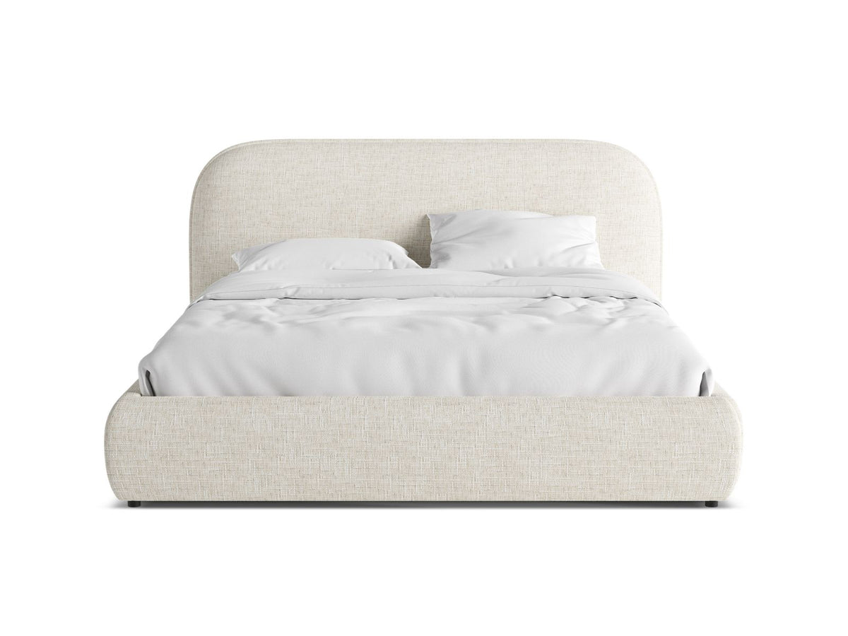 Letto con Testata Murada - Beige Chiaro Mélange 200x200