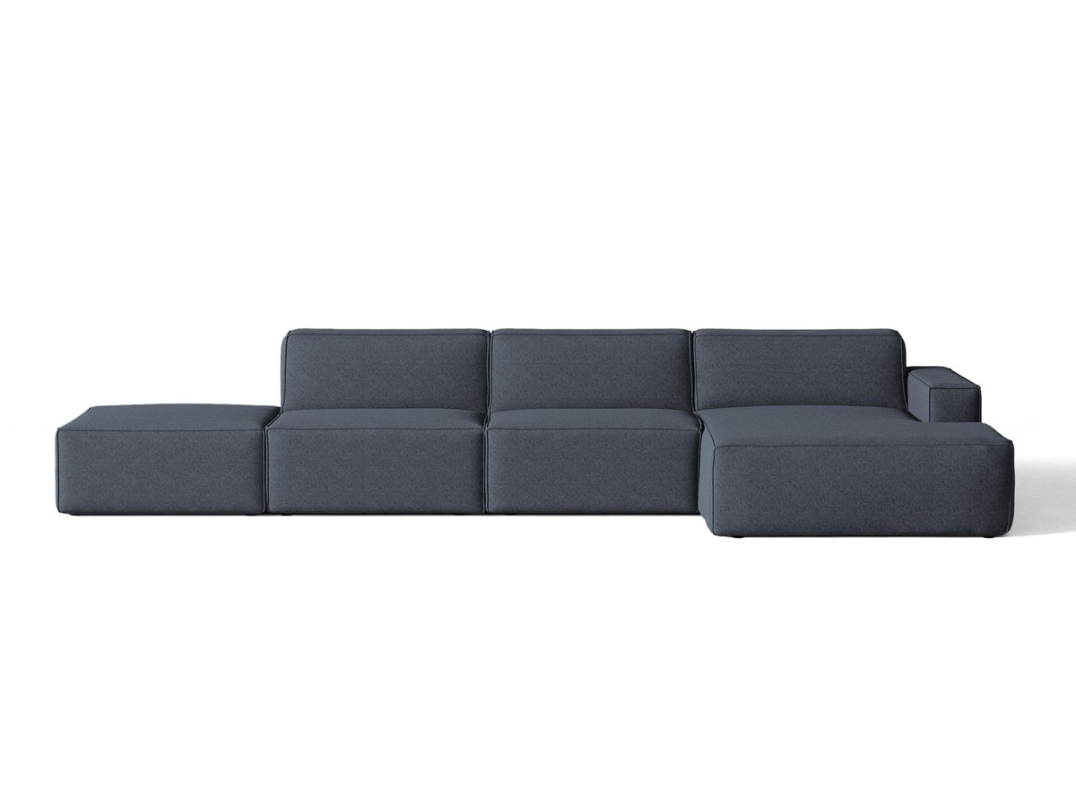 Divano Angolare Componibile Jodie, 5 Posti, 162x341x77