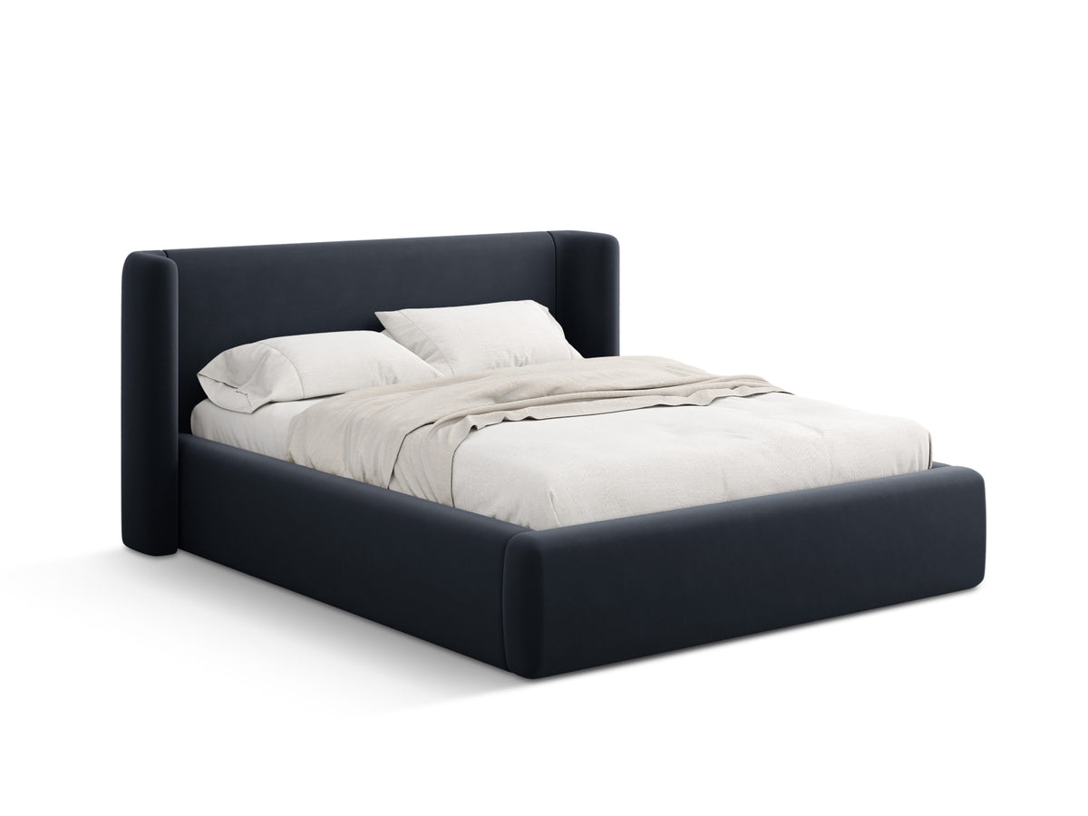 Letto Contenitore con Testata Jolene - Blu Scuro 200x200