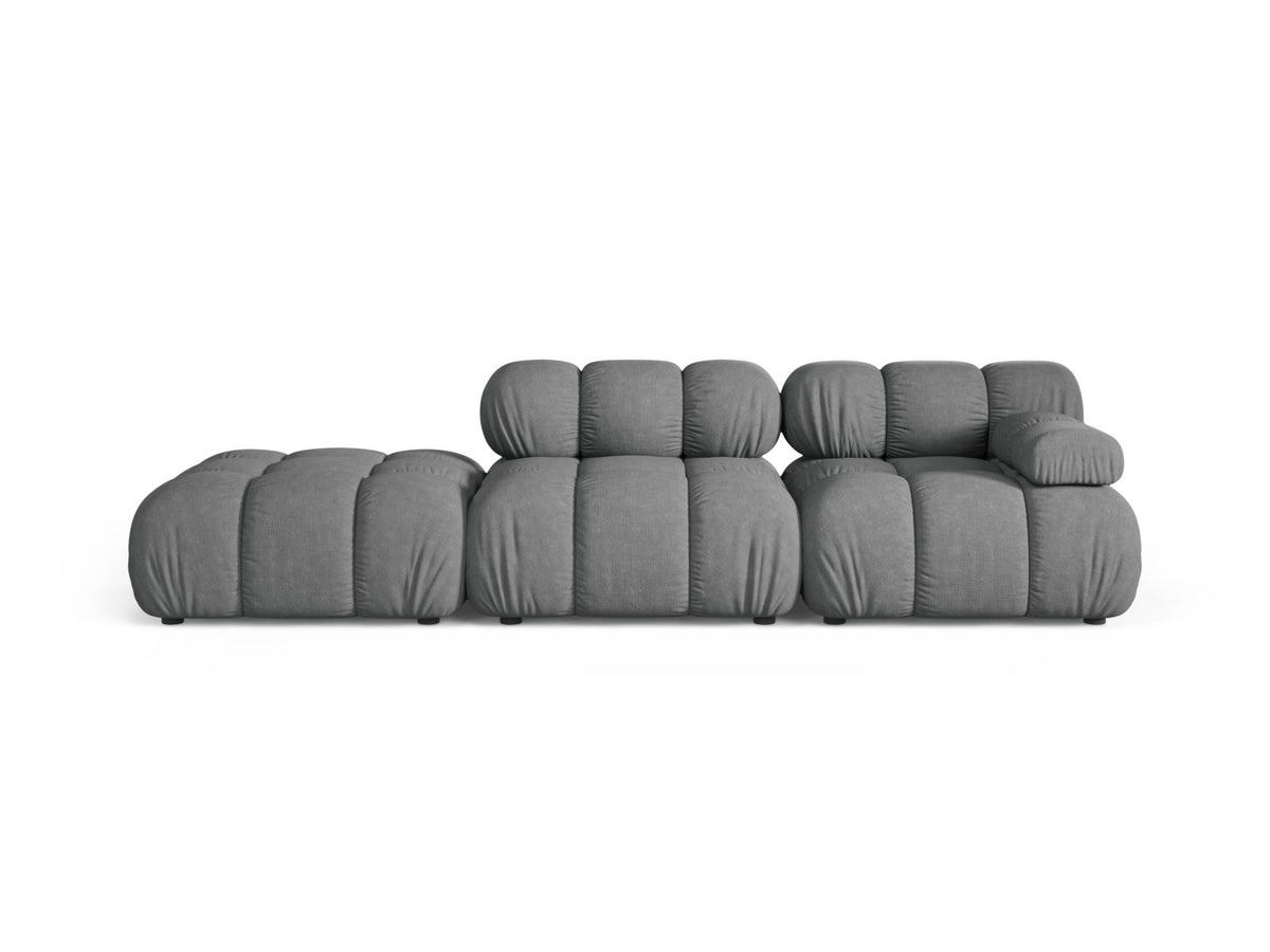Divano Modulare Sinistro, "Bellis", 4 Posti, 282x94x70 - Grigio
