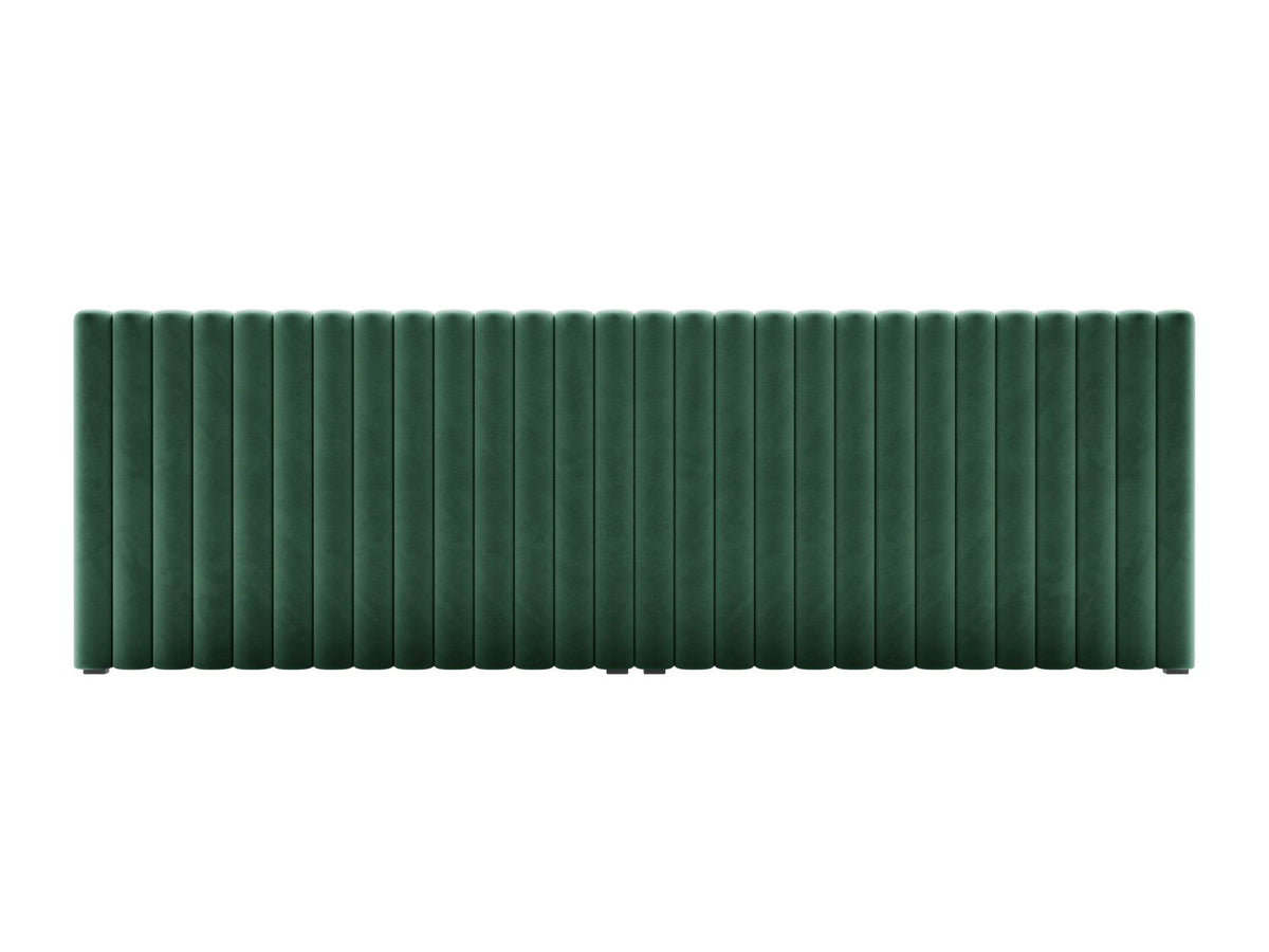 Testata in Velluto, "Mistero", 280x13x95 - Verde