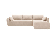 Divano Letto Angolare con Contenitore Kaelle, 4 Posti, 168x262x87