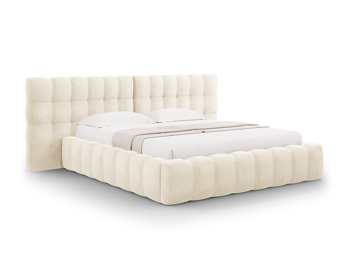 Letto contenitore con testiera doppia, "Mamaia", 230x300x100